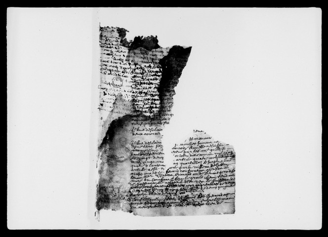 Fragments terrier du roi à Châteaudouble appartenant à Peyrus, à M. de la Baume (27 août-24 septembre 1680).