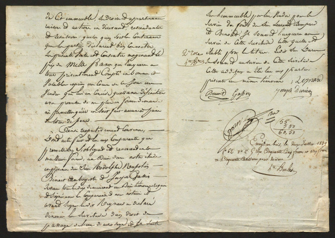 1er juillet-31 décembre 1839