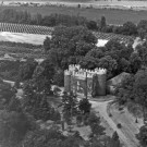 Vue aérienne du château de Gazavel.