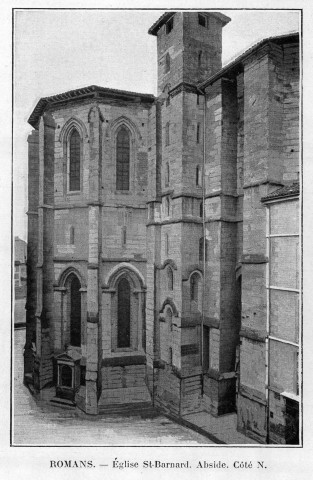 Romans-sur-Isère.- L'abside de la collégiale Saint-Barnard.