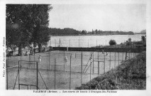 Valence.- Cours de tennis.