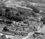 Vue aérienne d'une partie de la ville.