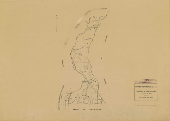 Tableau d'assemblage. 1939.