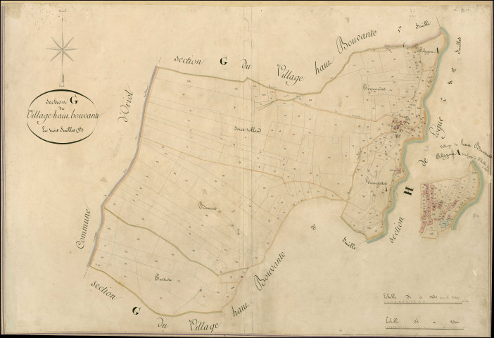 Section G2, le Village du Haut-Bouvante. Village du Haut-Bouvante (agrandissement).