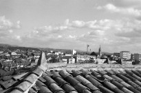 Romans-sur-Isère.- Vue du vieux Romans depuis le clocher de la collégiale Saint-Barnard.