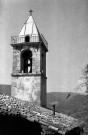 Montbrun-les-Bains. - Le clocher de l'église Notre-Dame et la couverture face Nord.