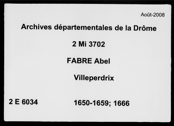 27 avril 1650-décembre 1652