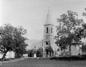Saint-Thomas-en-Royans.- Le nouveau clocher de l'église Saint Thomas.