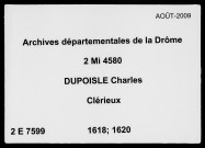 5 janvier 1618-21 juillet 1620