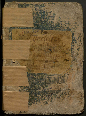 Tables alphabétiques par registre (1813-1828).