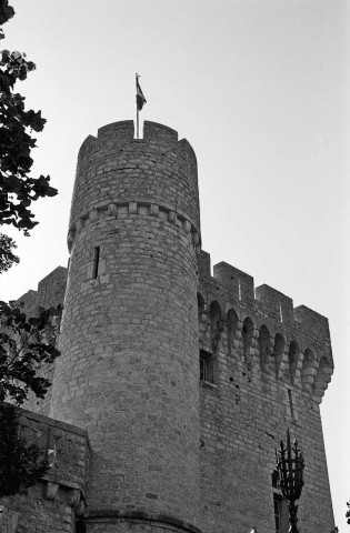 Aulan. - La tour d'angle nord-est du donjon du château.