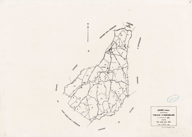 Tableau d'assemblage. 1985.