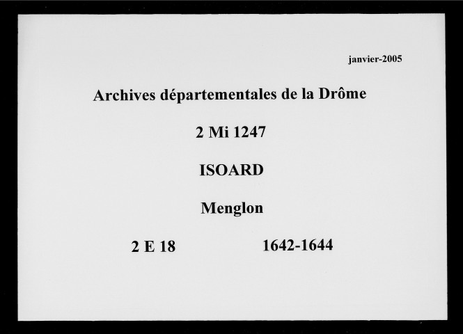 novembre 1642-18 août 1644