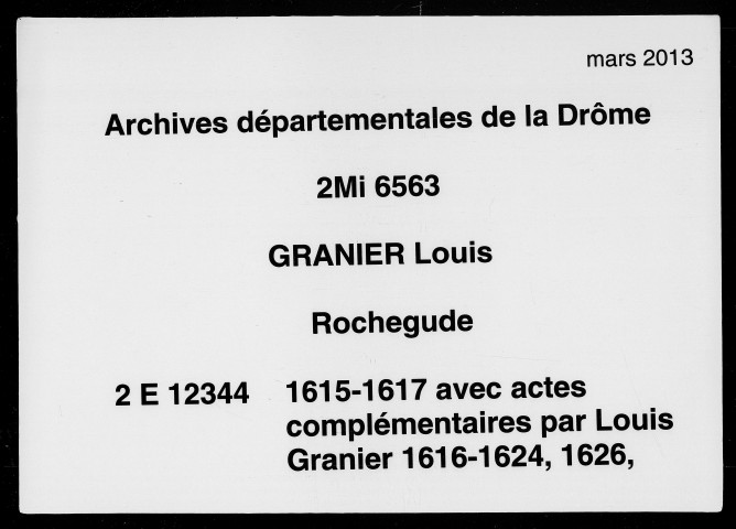 31 décembre 1615-27 novembre 1617