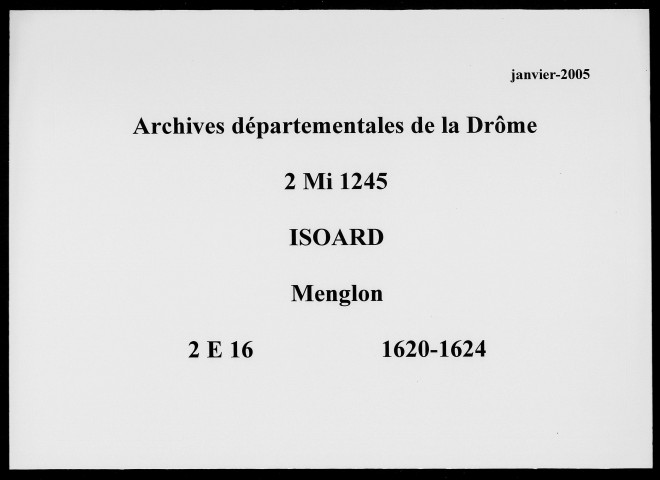 24 novembre 1620-21 janvier 1624
