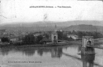 Le pont suspendu Marc Seguin sur le Rhône.