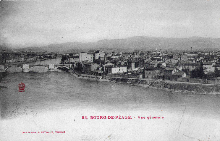 Vue de la ville et de l'Isère.