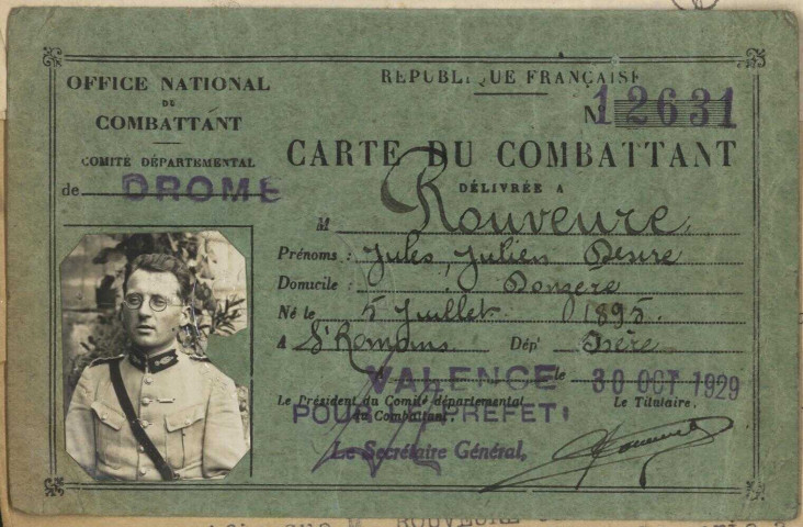 Rouveure, Jules Julien Désiré