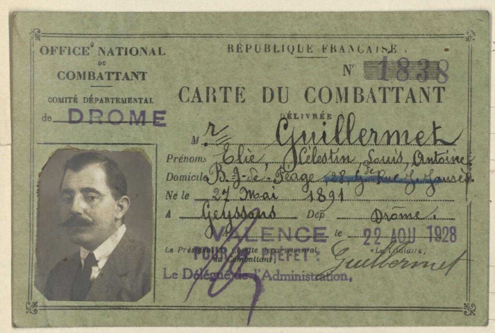 Guillermet, Élie Célestin Louis Antoine