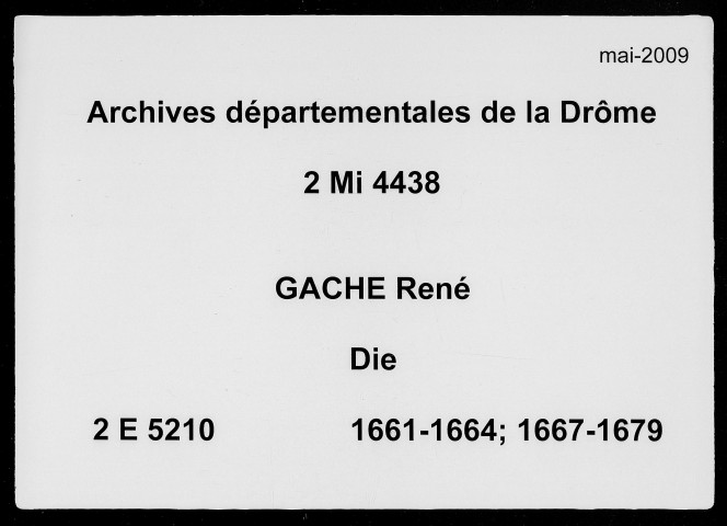 2 juin 1661-5 juillet 1679