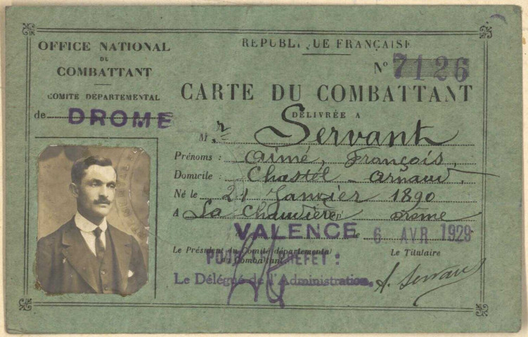 Servant, Aimé François