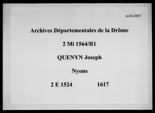 19 mars-14 novembre 1617