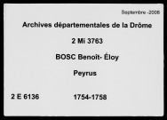 24 novembre 1754-8 septembre 1758