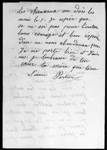 Lettres de Noémie à son fils Augustin.