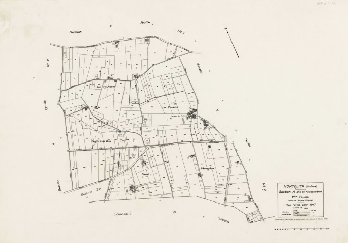 A1, Fauconnières. 1968.