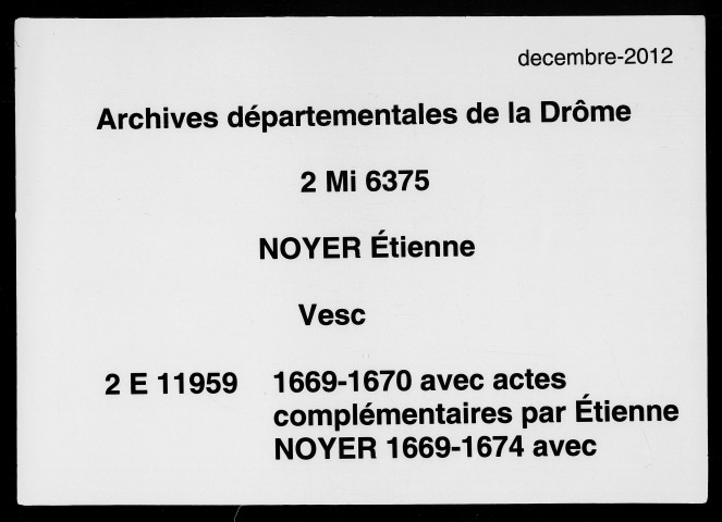 1er janvier 1669-21 janvier 1670