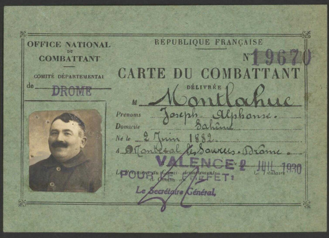 Montlahuc, Joseph Alphonse