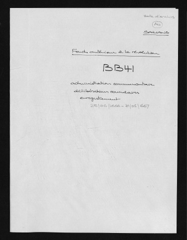 BB 41. 1666-1667