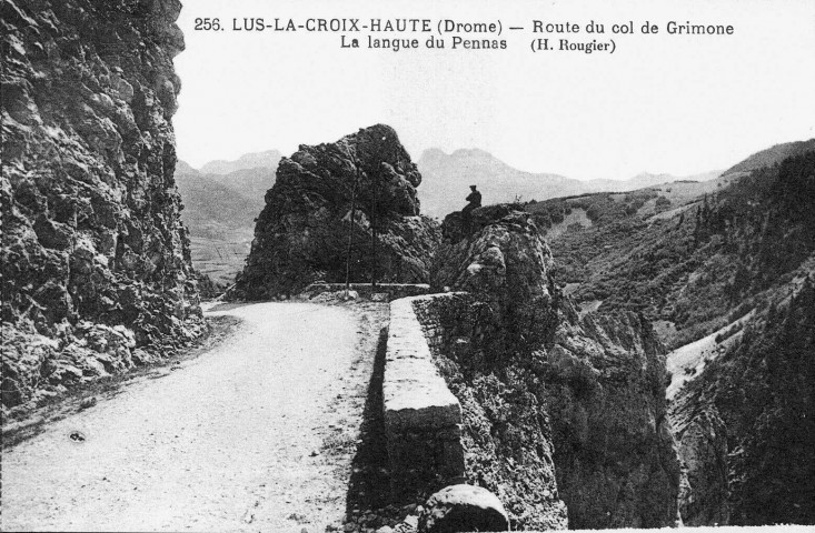 La route du col de Grimone.