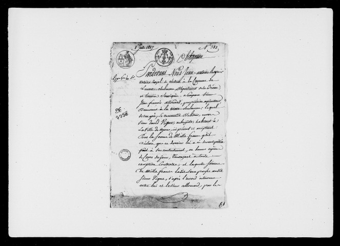 1er juillet-31 décembre 1817