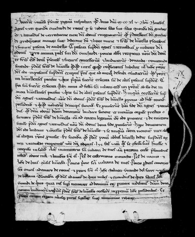 Vente par Agnès, veuve de Guillaume des Roissards.