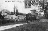 Loriol-sur-Drôme.- le château de la Gardette, à gauche la chapelle Saint-Philomène.