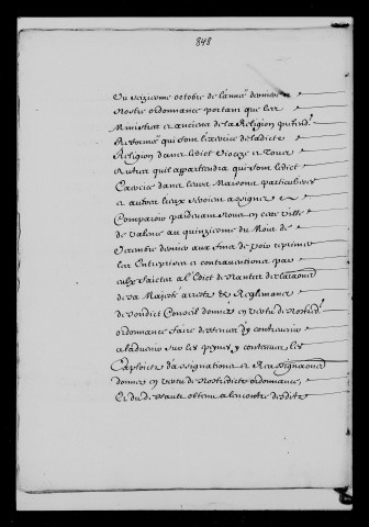 Partage d'avis des comissaires sur le fait d'exercer au Poët-Laval (1664).