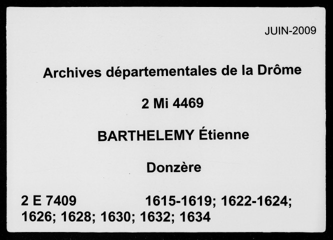 1er janvier 1615-10 mai 1634