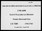 11 août 1754-5 mai 1764