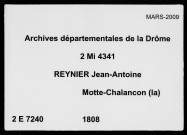 1er juillet-31 décembre 1808