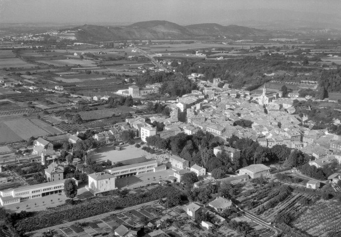 Loriol-sur-Drôme. - Vue aérienne de la ville