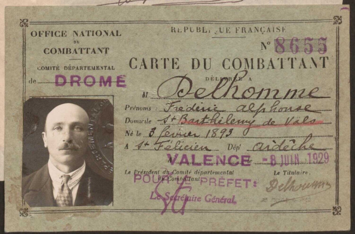 Delhomme, Frédéric Alphonse Marius