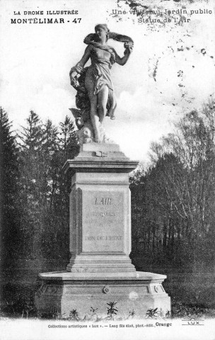 Le Jardin Public, la statue de l'Air (1889).