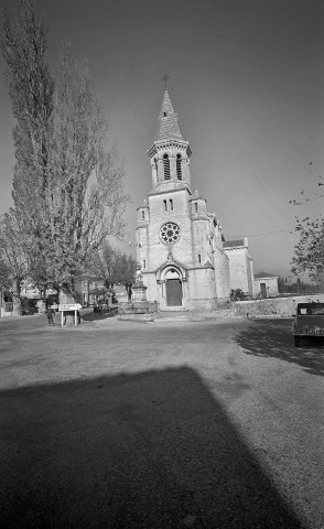 Montségur-sur-Lauzon. - L'église Saint-Jean l'Évangéliste