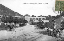 Le tramway de la ligne Bourg-de-Péage Sainte-Eulalie-en-Royans et en 1904 Pont-en-Royans (Isère).