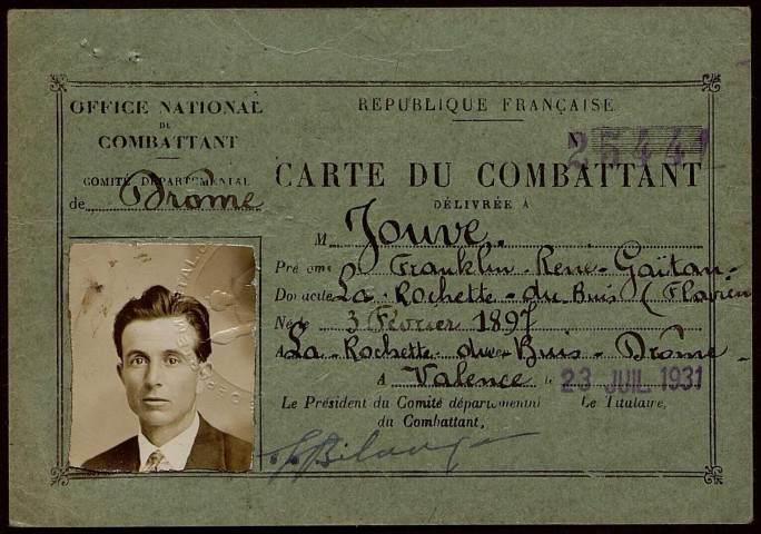 Jouve, Franklin René Gaëtan Flavien