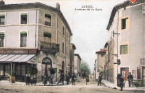 L'actuelle rue de la Faurie vue de l'avenue de la République.