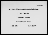 5 octobre 1673-24 octobre 1679