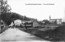 Vue de la gare et de l'église Saint-Andéol.