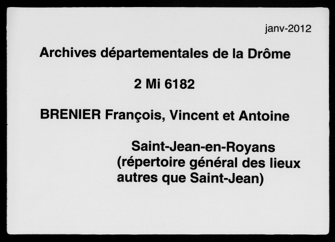 Répertoire général (1633-1750).